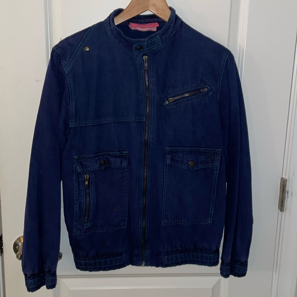 Blue denim Jean jacket, SIZE MEDIUM